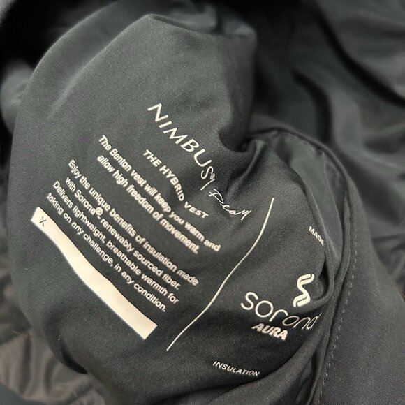 Nimbus Play Benton Hybrid Puffer Vest Men's XL Navy‎ Blue Full Zip - Picture 6 of 8